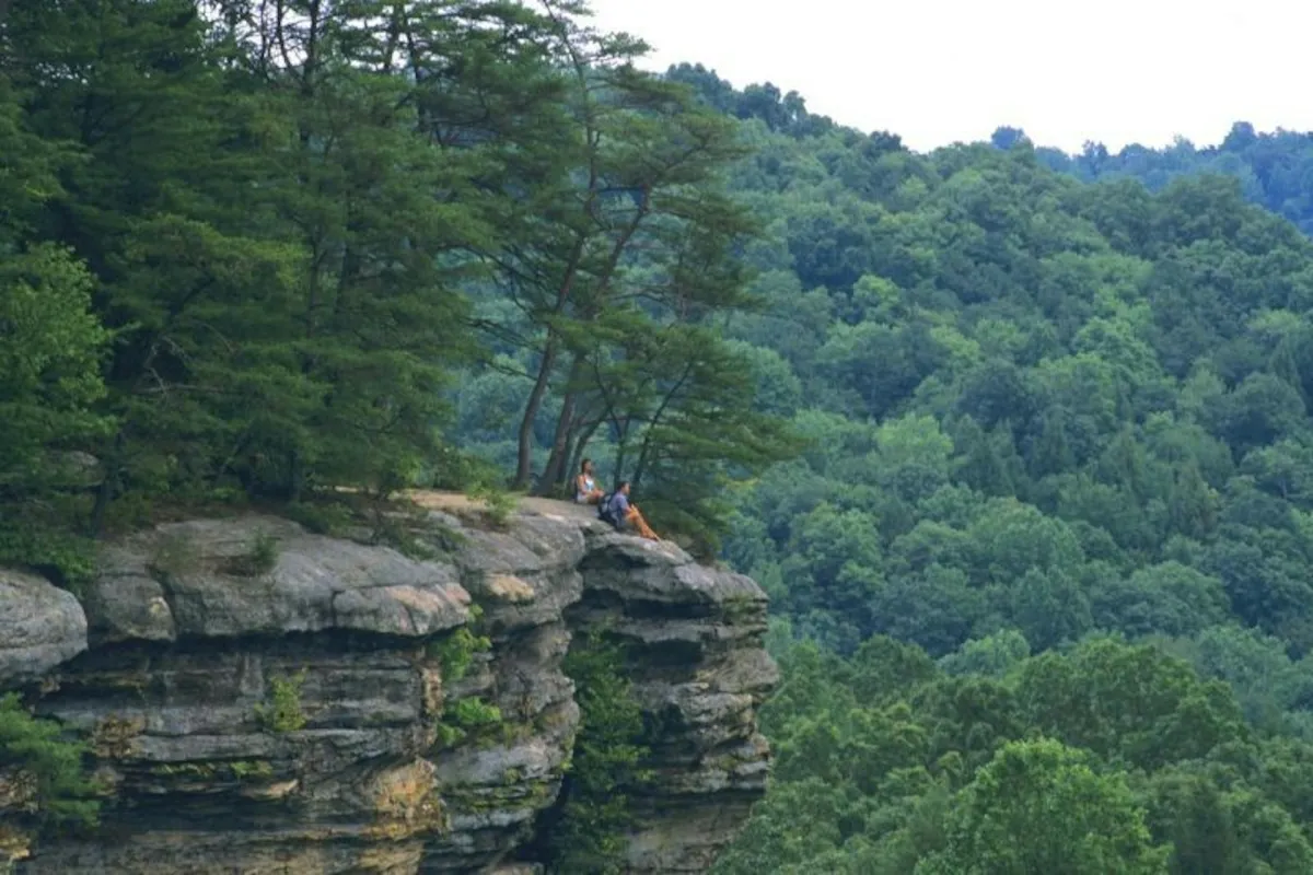 Conkle's Hollow overlook in Hocking Hills near Avenwood Cabins